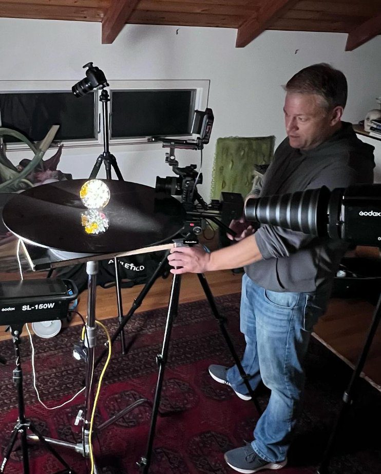 Behind the scenes of the Paul Stankard Documentary