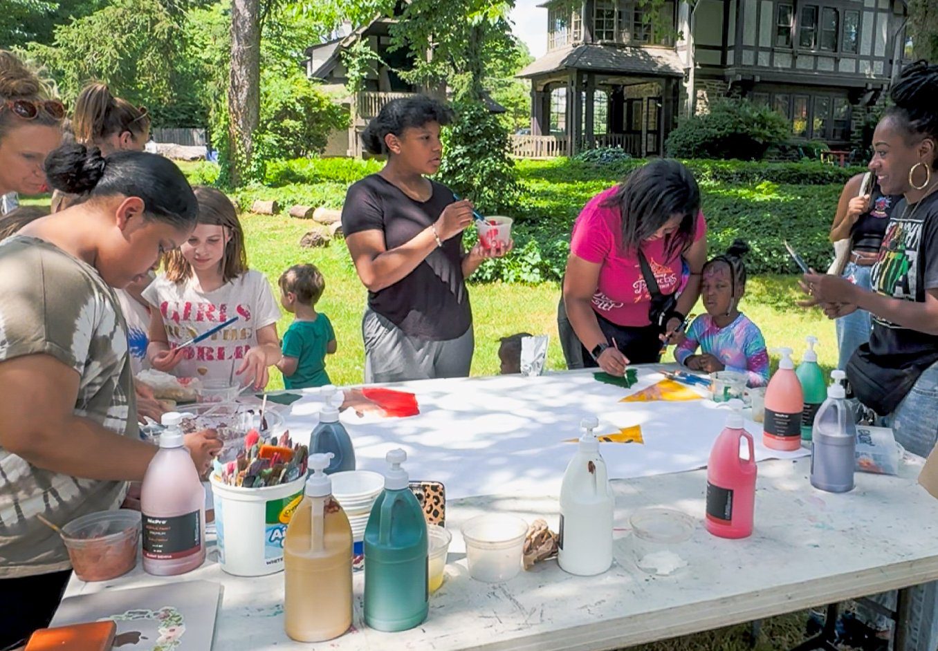 IMG_0657-web Photo of young people engaging in community art making at Moorestown's 5th annual Juneteenth celebration