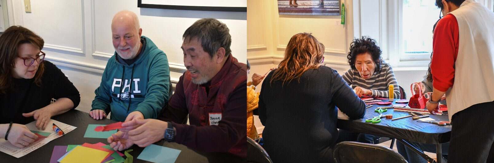 Volunteers at the Moorestown Lunar New Year event
